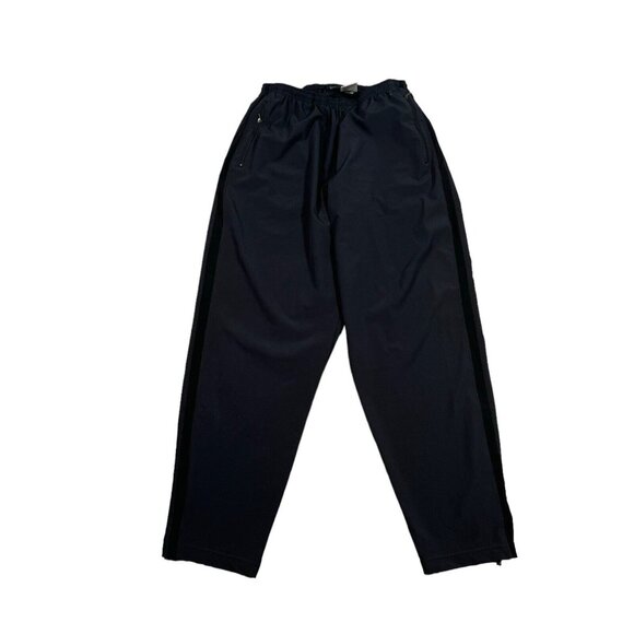 Vintage Nike‎ Lightweight Pants Men's Sz XL Black Track Zip Pockets Y2K Unlined - Picture 3 of 10